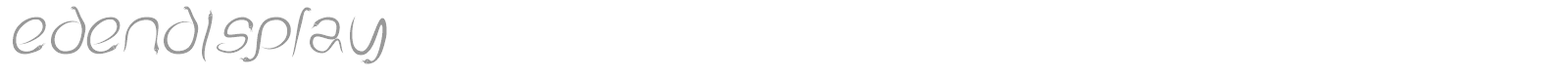 EdenDisplay font preview